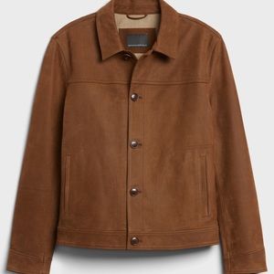 Brand new haven’t wore large banana republic leather men jacket worth 598